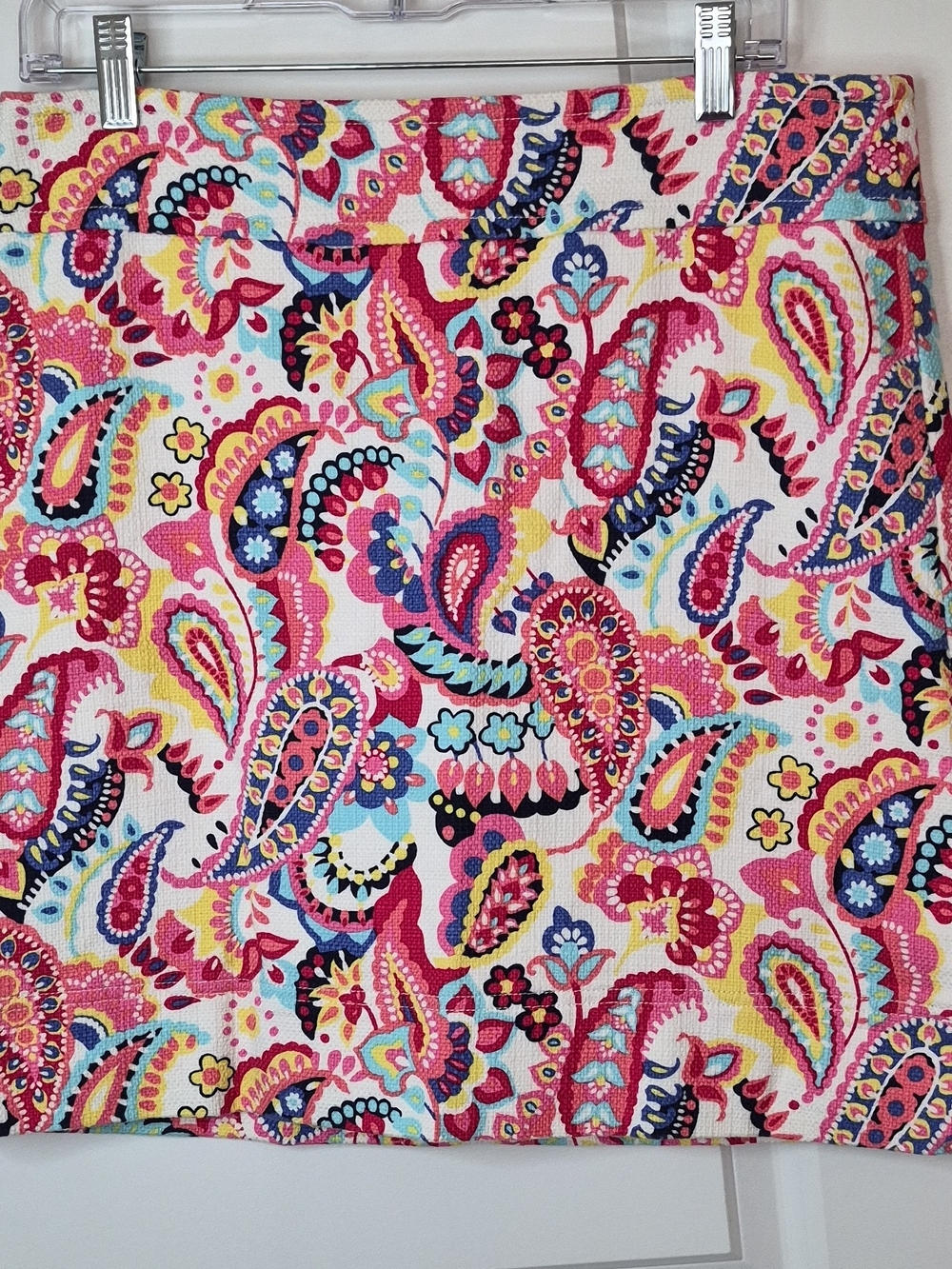 Talbots Pink Multicolor Paisley Pencil Skirt Size 10